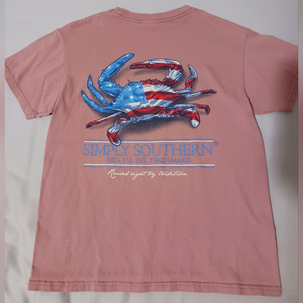 Simply Southern 6-7 Youth Small Raised Right By Tradition EUC